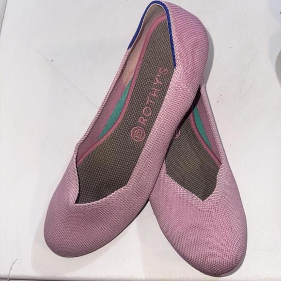 Shoes - Rothy's Flat Pink Minimalist Old Money Round Toe Slip On Ballet Shoes Size 10.5